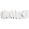 Umbra Sticks Portemanteau mural 5 crochets rabattables, Blanc, 48 x 18 x 3 cm