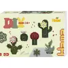 Kit Hama Art Cactus et Succulentes - Kit perle à repasser et plaque - Fleur - Opaque - Blanc