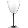 20 Grands verres à Eau, pied CHROMÉ ARGENT brillant