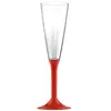 20 Flûtes maxi avec pieds - Rouge Mat KIT VERRES 3 - ROUGE MAT