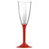 20 Flûtes avec pieds - Rouge Mat KIT VERRES 4 - ROUGE MAT