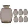 LOT de 6 vases Elisa Moka 16 cm KIT11969-26
