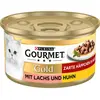 12x85g Les Noisettes saumon, poulet Gourmet - Nourriture pour Chat
