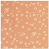 Tissu viscose imprimé paquerettes vendu par 50 cm(...) - Orange
