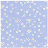 Tissu viscose imprimé paquerettes vendu par 50 cm(...) - Bleu
