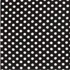 Tissu viscose imprimé pois blancs vendu par 50 cm(...) - Noir