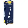 Boite de 5 anches Vandoren série "Traditionelle" pour Clarinette Basse - Force 2