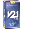 Vandoren V21 boîte de 10 anches pour saxophone alto, force 2,5