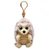 Porte-clés en peluche TY Beanie Bellies Clip Bumper Le Hérisson