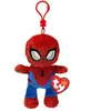 Peluche Ty Marvel Beanie Babies Soft Porte-clés Spiderman