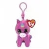 Porte-clés en peluche Ty Beanie Boo's Clip Rosette La licorne 7 cm