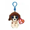 Porte-clés en peluche Ty Beanie Boo's Clip Muddles le Chien