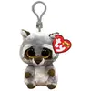 Porte clé en peluche Ty - Oakie le Raton Laveur - Rouge - 7 cm