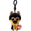 TY Porte-clés en peluche Beanie Boo's Clip Spirit Le Chien Noir et Marron