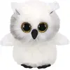 Peluche - Ty - Beanie Boo's Austin le hibou - Blanc - 15 cm - Taille S