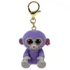 Porte-clés en peluche Ty Mini Boos Clip Grapes Le singe Rose