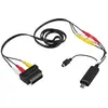 Usb2.0 Vhs To Dvd Converter Audio Video Capture Kit Péritel Rca Pour W...