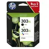 Pack de 2 Cartouche d'encre HP 303XL Noir et Trois Couleurs