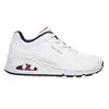 Skechers Femme Uno-stand On Air" Baskets, Durabuck Wht Blanc Beige, 40 EU