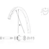 Rayon Mavic Spoke 2FT Sef3D3Cd45 BK/Y 291 mm
