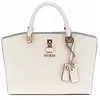 GUESS Queensland Luxury Satchel Cream White/Taupe