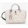 GUESS Queensland Luxury Satchel Dove Logo
