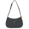 Sac à épaule - GUESS - Noelle - Zippé - 23x15x6 cm - Gris foncé