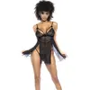 Ensemble Babydoll et String Résille Sensuelle