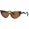 Roberto Cavalli Lunettes De Soleil Pour Femme Src128m Cat Eye