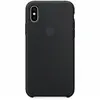 Apple - Coque De Protection Pour Téléphone Portable - Silicone - Noir - Pour Iphone X