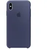 Coque pour iphone xs max en silicone apple bleu nuit 190198763266