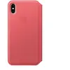 Apple Étui folio en cuir (pour iPhone XS Max) - Rose pivoine
