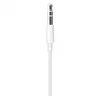 cable apple mxk22zm/a blister lightning / jack 3,5mm blanc/blanc 1,2m