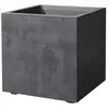 DEROMA Pot de fleur Cube - Millennium R - Anthracite - A réserve d'eau- 39 cm