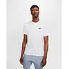 Nike Men's Shirt M NSW Club Tee, White/Black/University Red, AR4997-100, L