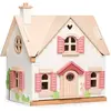 Tender Leaf Toys lapin de maison de poupée avec meubles 25 pièces