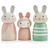 Tender Leaf Figurines Famille de lapin