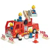 Tender Leaf Toys Camion de pompiers en bois