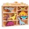 Tender Leaf Set animaux en bois Dinosaures