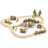 Tender Leaf Toys Circuit train en bois Pins sauvages (30 pièces)