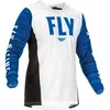 Fly Racing Kinetic Wave, jersey , couleur: Blanc/Bleu/Noir , taille: M