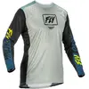 Fly Racing Lite Maillot de motocross, gris-bleu, taille M pour Hommes