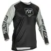 Fly Racing Lite Maillot de motocross, noir-gris, taille 2XL pour Hommes