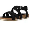Timberland Malibu Waves Ankle, Sandales Femme, Noir Black Nubuck, 37.5 EU