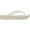 Crocs - Women's Classic Platform Flip - Sandales taille 8, beige