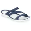 Crocs Swiftwater Women, Sandales Bout Ouvert Femme, Bleu (Navy/White 462), 41/42 EU