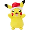 Pokémon PKW3376-20 cm Peluche d'hiver Pikachu avec Bonnet de Noël en Peluche Officielle