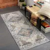 Surya Tapis de Couloir Vintage Oriental Multicolore/Gris 80x220