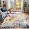Tapis de Salon à Poils Courts et Doux Abstrait Moderne Multicolore 160 x 220 cm - Surya