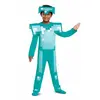 Déguisement Minecraft Armure de Diamant - Disguise - 127-136 cm - 7-8 ans - Turquoise